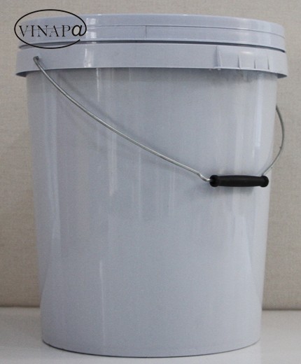 XÔ NHỰA 25KG TRẮNG XANH