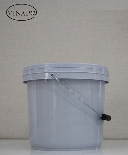 XÔ NHỰA 5KG TRẮNG XANH
